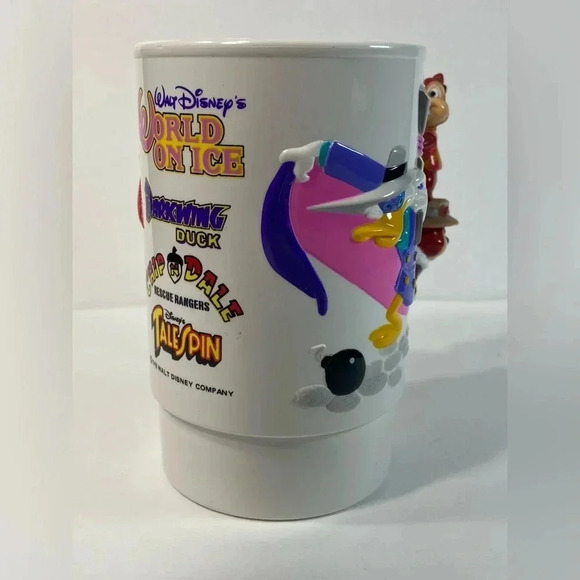 Walt Disneys World on Ice- Darkwing Duck, Chip & Dale, and Tail  Spin 1992 Cup - Picture 8 of 15